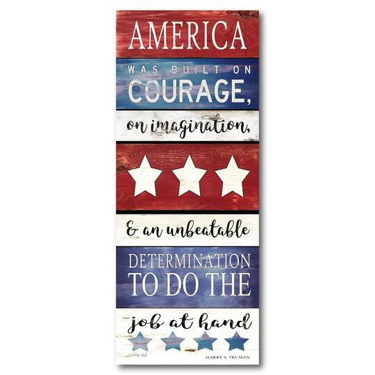 Courtside Market® Celebrate 250™ Wounded Warrior Project® America Gallery-Wrapped Canvas Wall Art | 12" x 24" | Michaels®